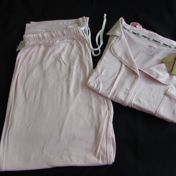 Woman's Born Sleep Wear PJs Set Light Pink Pajamas 3/4 Sleeve Top & Pants Sz XL - Picture 2 of 16